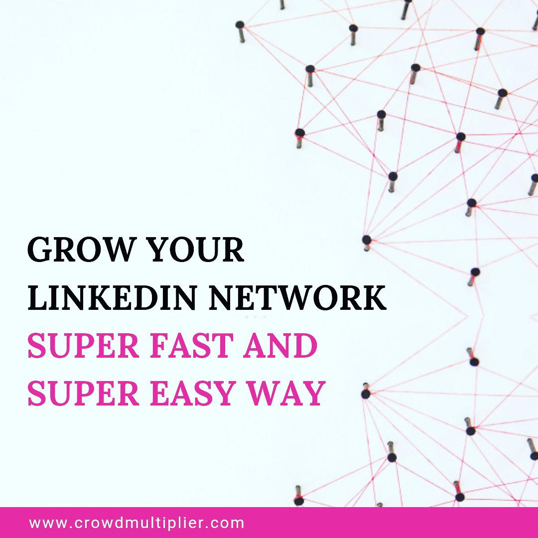 Grow Linkedin Network super fast Insta Post Sq
