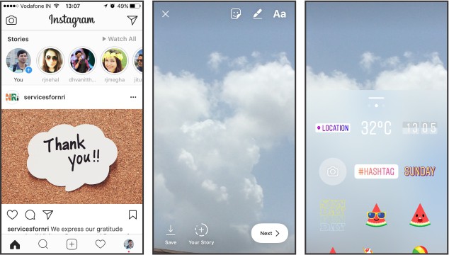 Instagram Location Stickers in Story